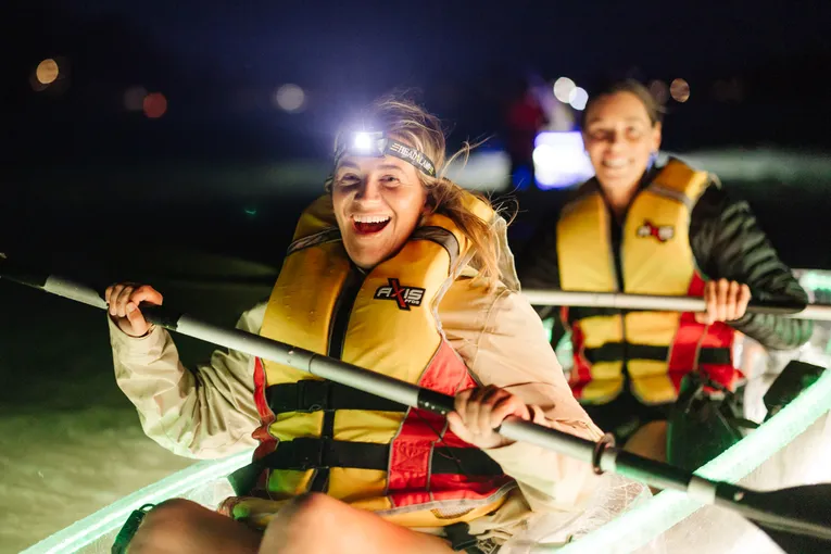 Night Kayak Seafood Dinner, 3 Hours - Lake Macquarie - For 2