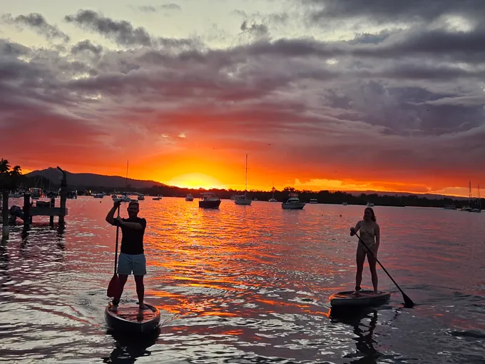 Stand Up Paddle Board Sunset Tour, 90 Minutes - Noosa River