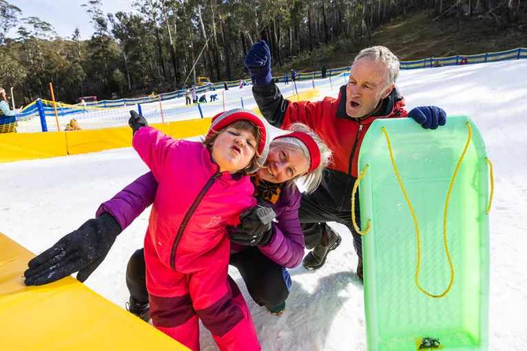 Toboggan and Snow Play Action, 90 Minutes - Canberra