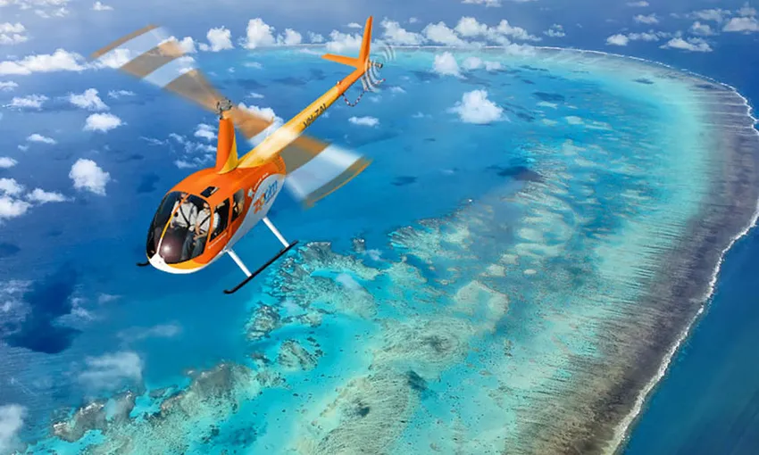 40 Minute Outer Reef Helicopter Flight - Book Now | Experience Oz