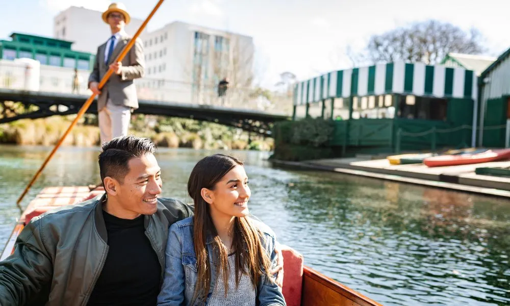 Punting On The Avon River, Christchurch - Everything New Zealand-1