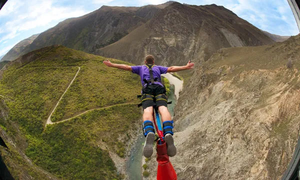 134 metre Nevis Bungy Jump in Queenstown