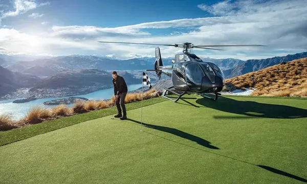 Helicopter Golf in Queenstown
