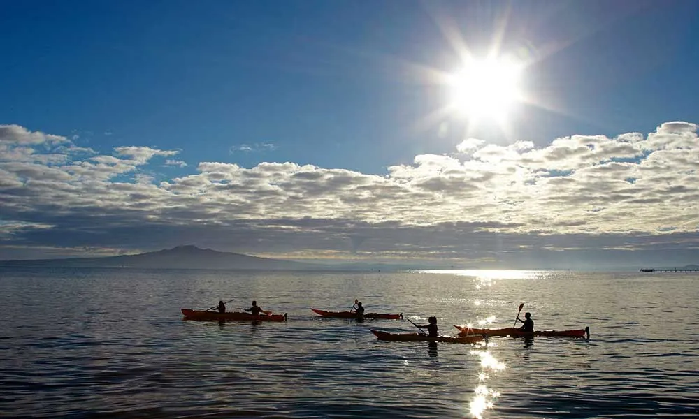 Sunset Kayak Auckland to Rangitoto | Everything New Zealand-1