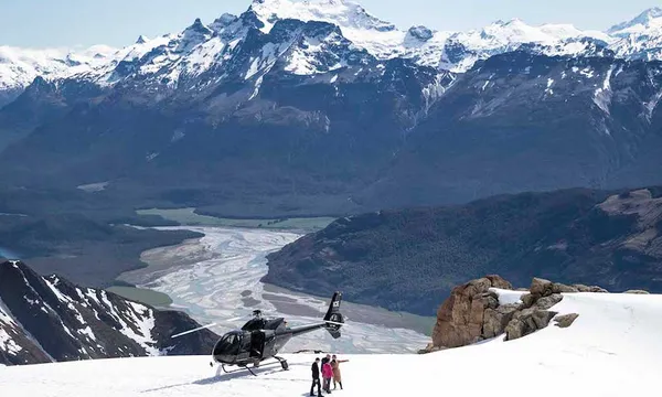 Snow Landing Helicopter Flight from Glenorchy
