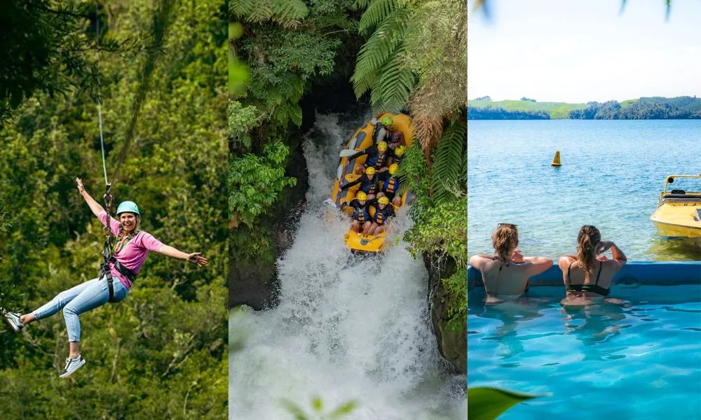 Rotorua Zipline, Raft & Hot Pool Combo | Everything New Zealand-1