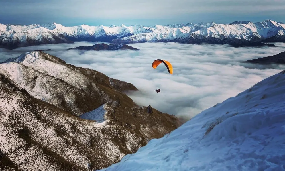 Winter Paragliding from Coronet Peak Queenstown | Everything New Zealand-2