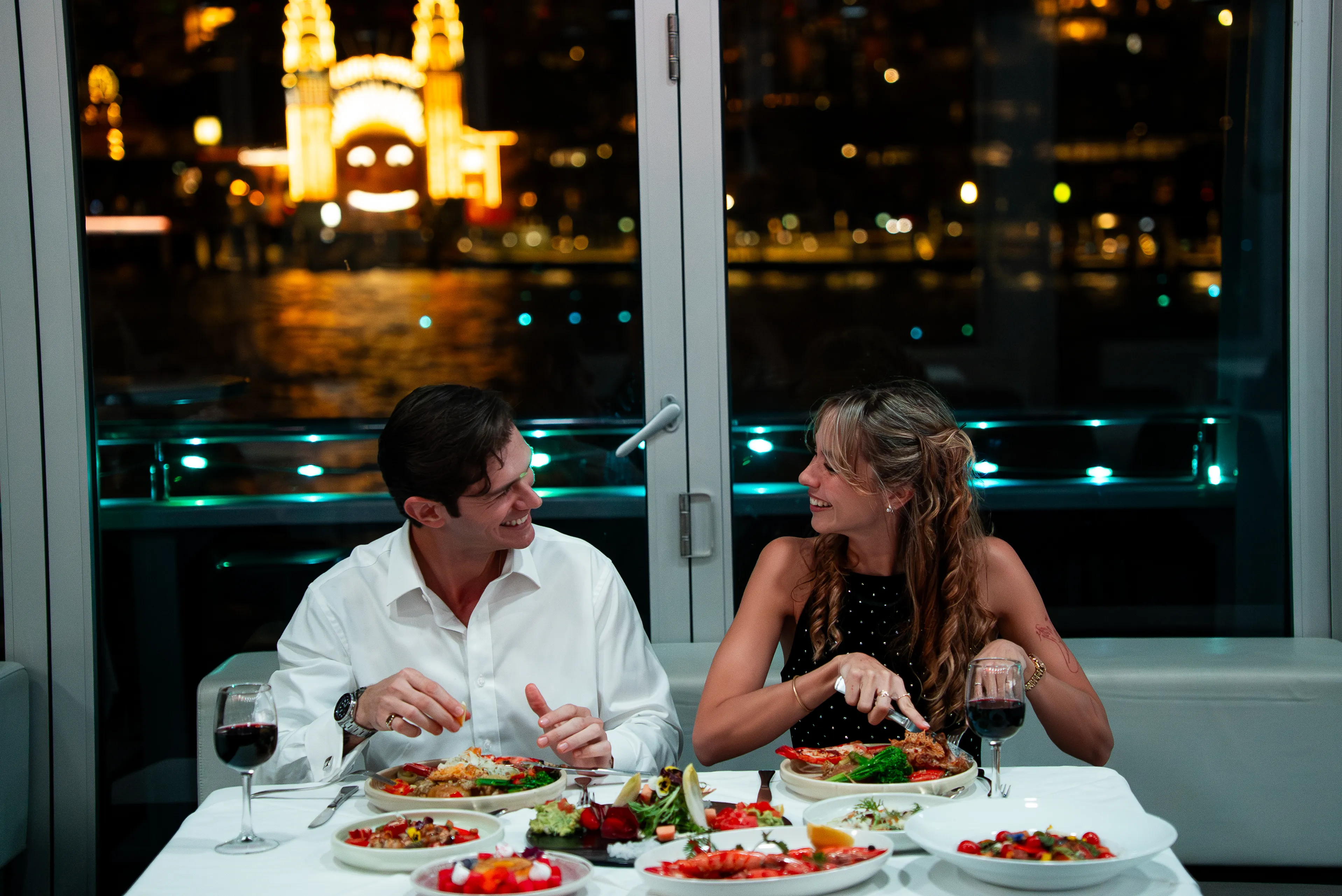 Vivid Sydney Glass Boat 4 Course Dinner - 3 Hours | Experience Oz-5