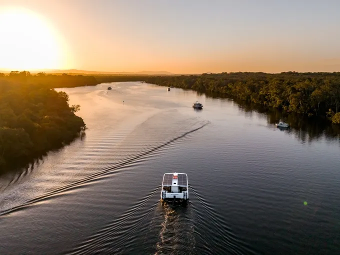 Noosa River Luxury Sunset Cruise - 90 Minutes | Experience Oz