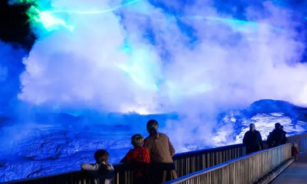 Geyser Light Trail at Te Puia - 1 Hour