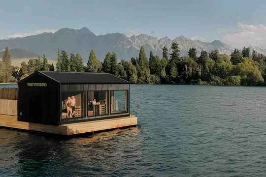 Floating Sauna and Lake Plunge