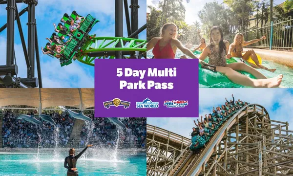 Gold Coast Multi Park Pass to 3 Theme Parks - 5 Days 