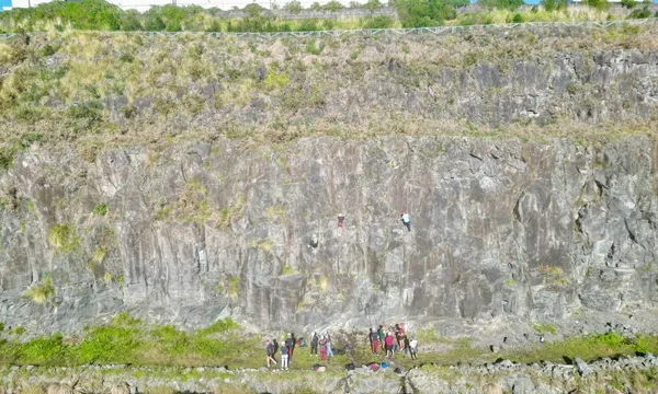 Guided Outdoor Rock Climbing at Maungarei Springs