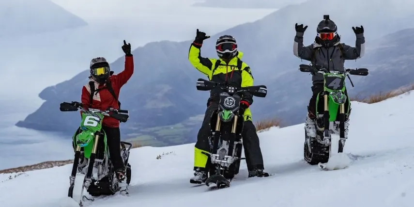 Private Heli Snowbike Tour Queenstown  | Everything New Zealand