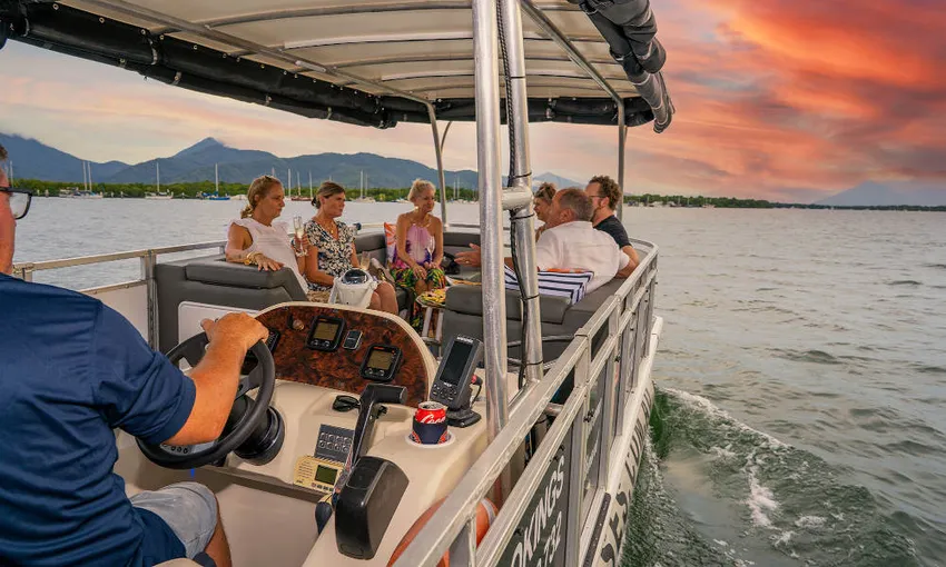 Sunset Tour on Cairns River with Wine | Experience OZ