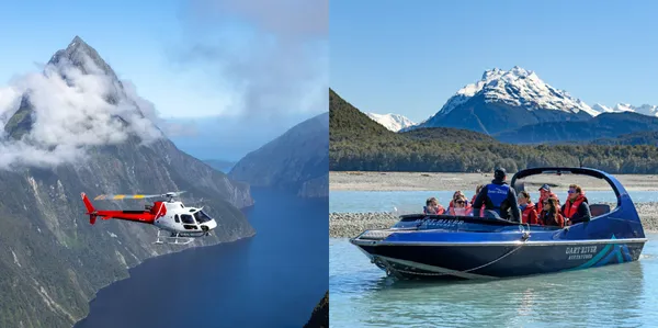 Dart River Jet Boat & Milford Helicopter Combo