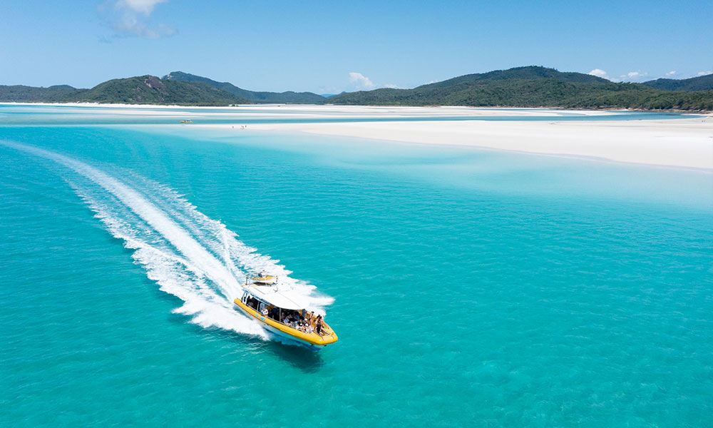 High Speed Jetboat & Snorkel, Full Day - Whitehaven Beach