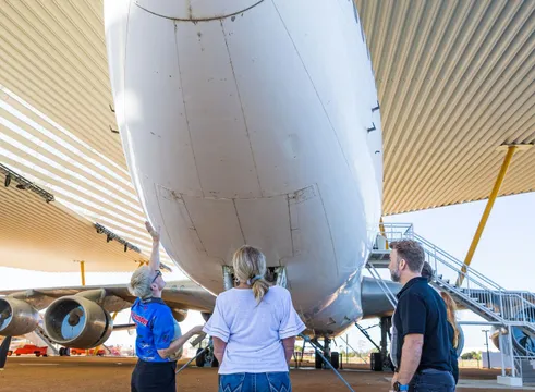 Longreach Business Class Aviation Museum Tour & Light Show