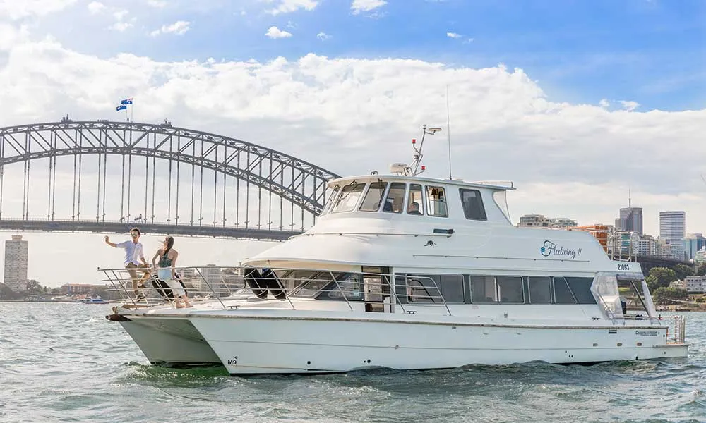 Vivid Sydney Catamaran Cruise with Canapes on Fleetwing II - Book Now | Experience Oz-1