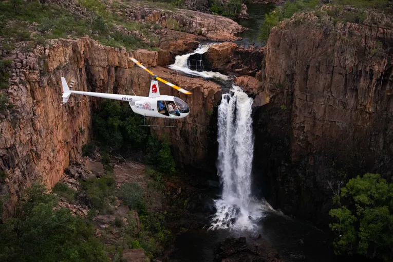 Helicopter Flight and Landing, 50 Minutes - Nitmiluk