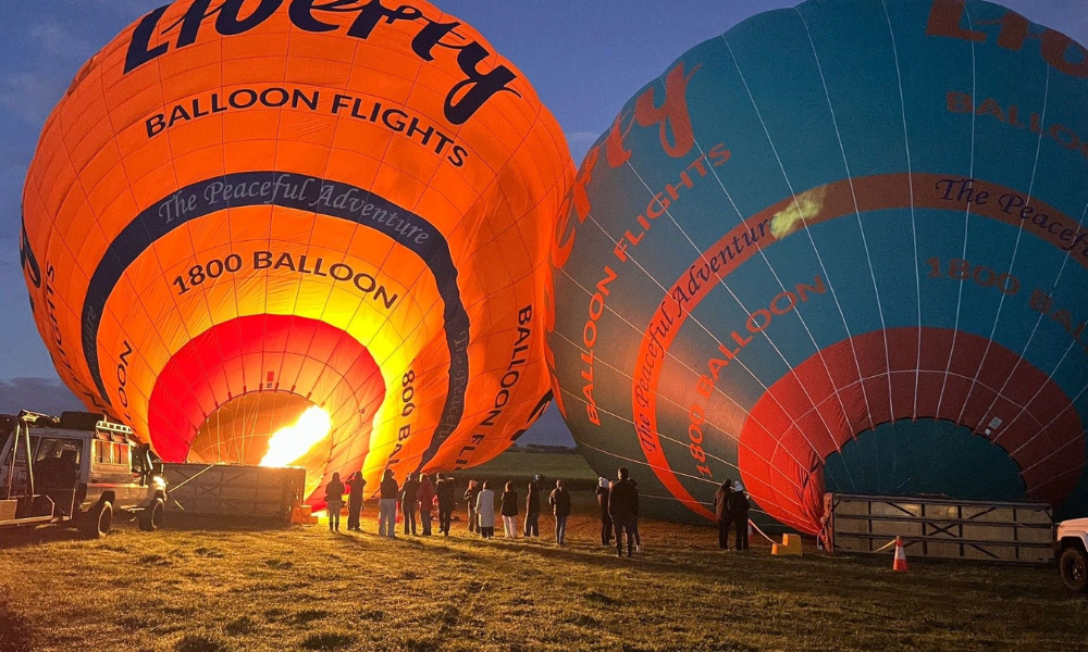 Yarra Valley Sunrise Hot Air Balloon Flight & Breakfast
