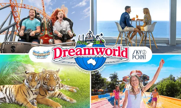 2 Day Pass Dreamworld, WhiteWater World & SkyPoint - Buy 3 Get 1 Free Mega Deal