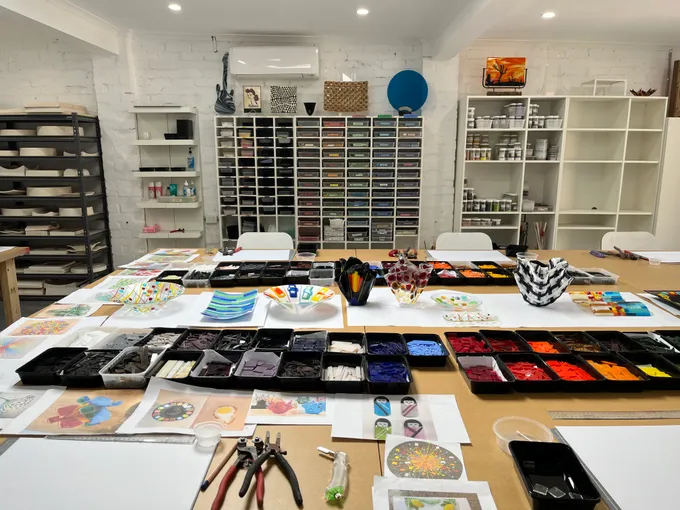 Fused Glass Vase or Platter Class - 3 Hours | Experience Oz