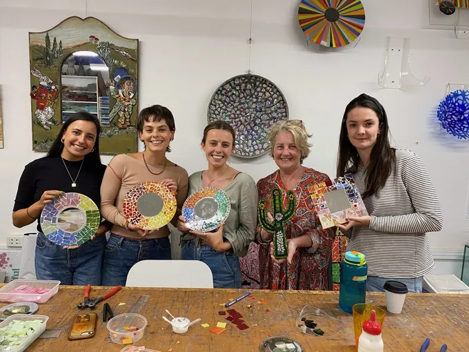 Creative Mosaic Making Workshop - Family of 4 | Experience Oz