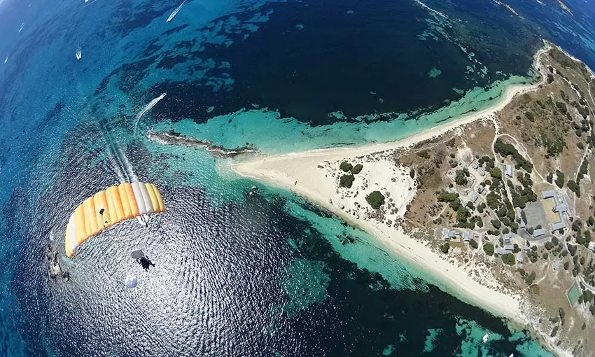 15,000ft Skydive over Rottnest Island with Perth Transfers | Experience Oz