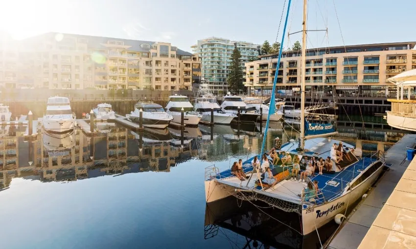 Glenelg Twilight Catamaran Cruise with Drink | Experience Oz