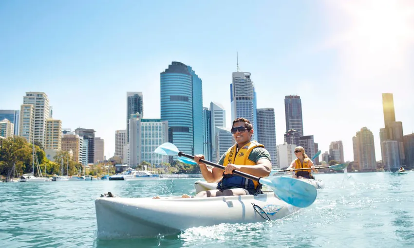 Guided Kayak Tour of Brisbane River - Book Now | Experience Oz