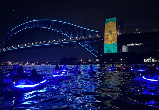 Sydney Harbour Vivid Sydney Lights Night Kayak Tour
