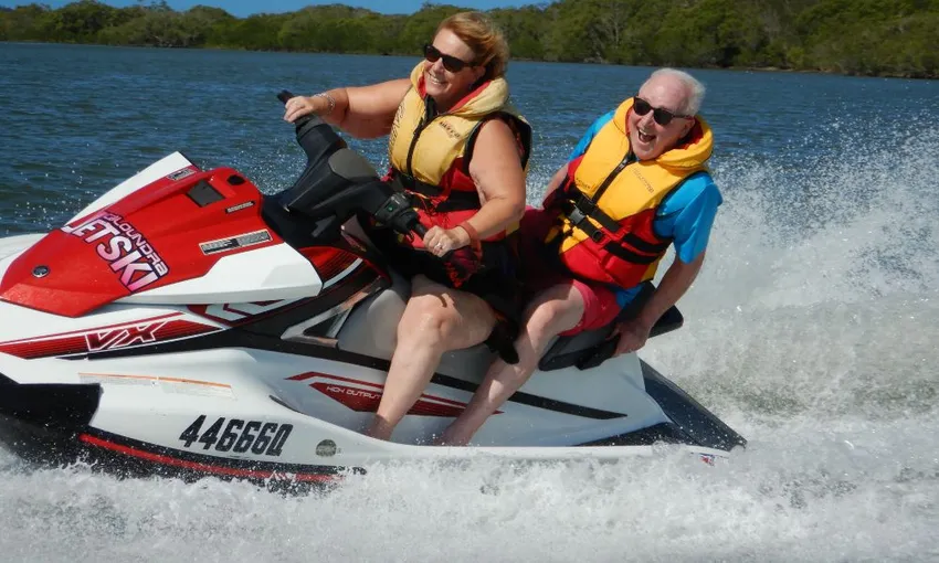 Glasshouse Mountains Jet Ski Tour from Caloundra | Experience Oz