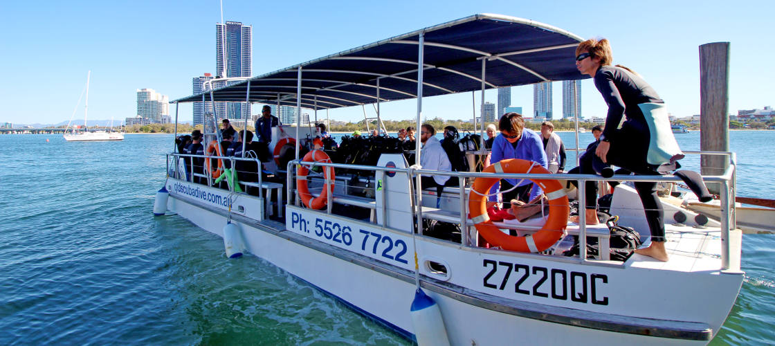 Scuba Diving Gold Coast Dive boat
