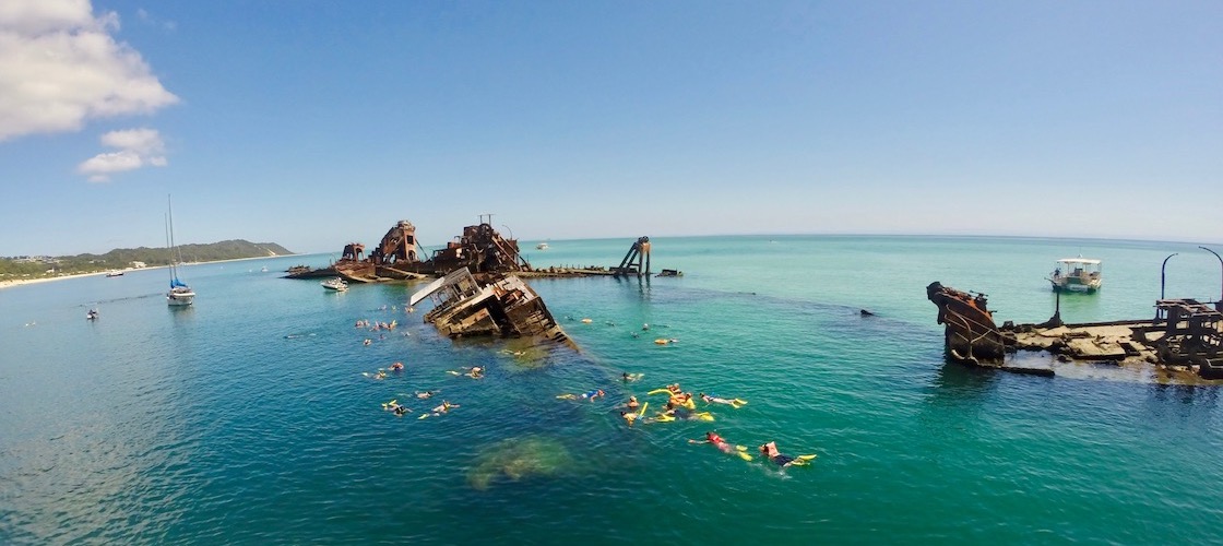 moreton bay wrecks snorkel