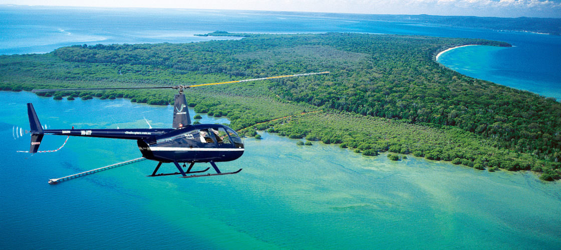 Moreton Bay scenic helicopter flight