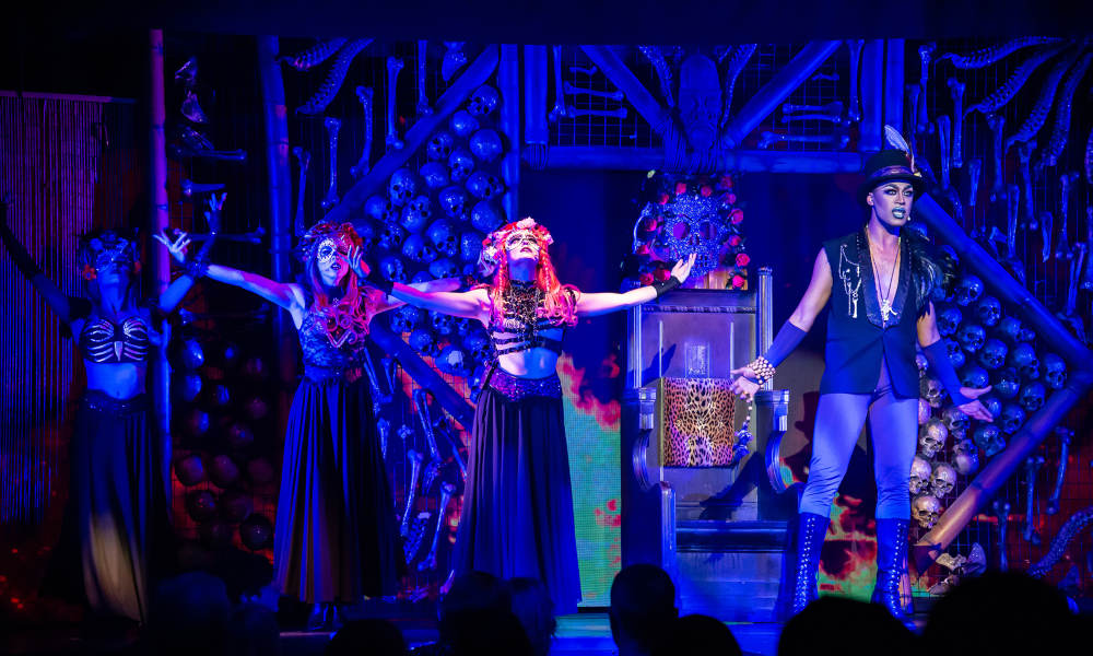 Draculas Gold Coast Muertos 2019 Cast with Hands and Arms Out