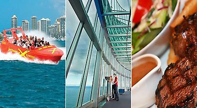 Jetboat, SkyPoint Observation Deck & Lunch Package