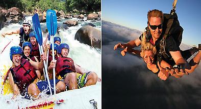 Tully River Rafting & Skydive 2 Day Package
