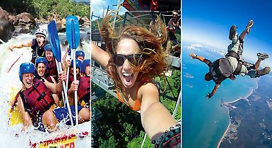 3 Day Tully River Rafting, Skydive & Bungy Package