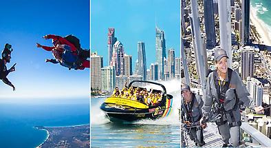 Gold Coast Triple Challenge Skydive, Jetboat and SkyPoint