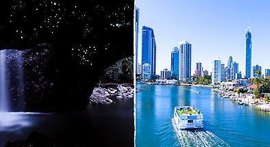 Natural Bridge Glow Worm Tour and Scenic Cruise Package