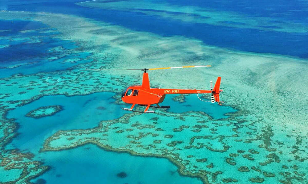 2.5 Hour Reef with Whitehaven Landing Helicopter Flight