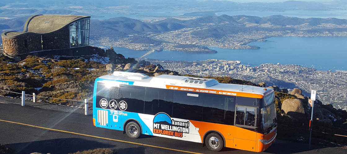 kunanyi Mt Wellington Explorer Bus 2 Hour Return Tour Brooke St Pier Hobart TAS 7000