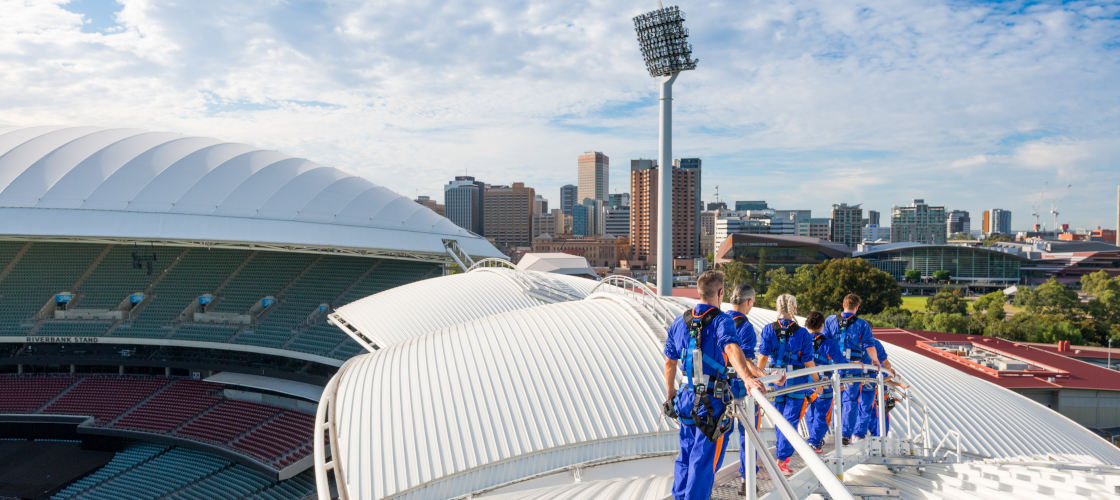 Adelaide Oval Night Roof Climb