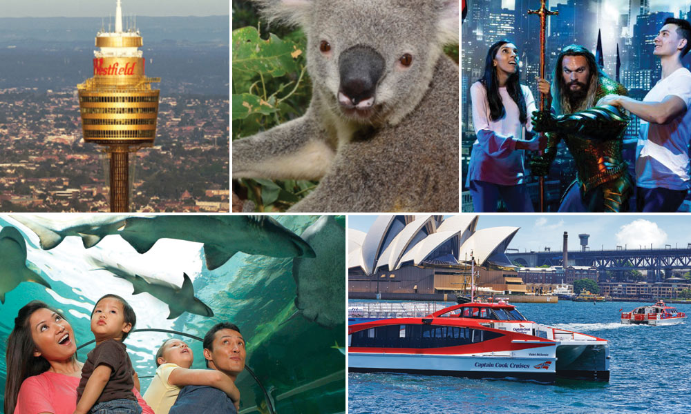 2 Day Sydney Harbour Ferry Pass + 4 Famous Attractions 1-5 Wheat Rd Darling Harbour NSW 2000