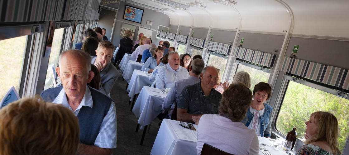 The Q Train - First Class Lunch or Dinner Departing Drysdale