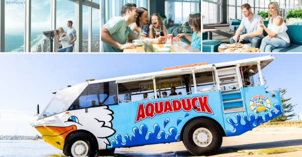 Aquaduck + Skypoint Observation Deck & Dining Entertainment Nature and Wildlife Adventure Circle on Cavill Cavill Avenue Surfers Paradise QLD 4217