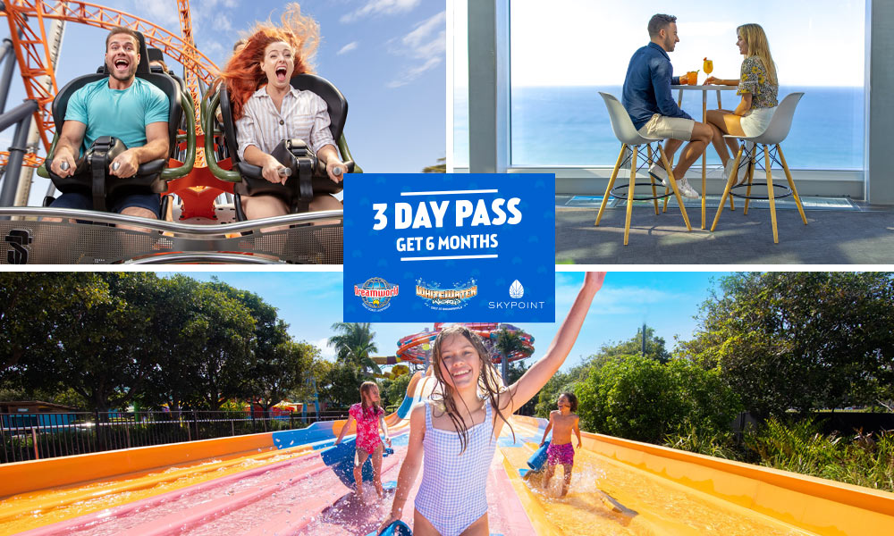 Dreamworld, WhiteWater World & SkyPoint 3 Day Pass - Get 6 Months Entertainment Nature and Wildlife Adventure 1 Dreamworld Parkway coomera QLD 4000