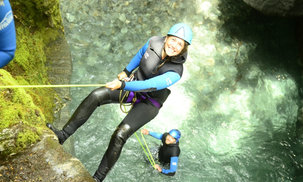 Gibbston Valley Canyoning Half Day Tour from Queenstown